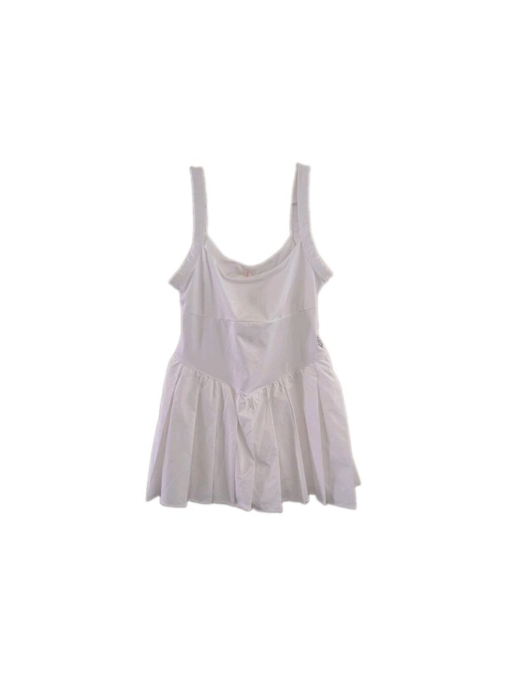 Free People Movement Dress M Swing of Things Skortsie White Tennis New